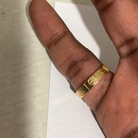 18K Gold Cartier LOVE Wedding Band Ring sz 53 - Picture 8 of 8